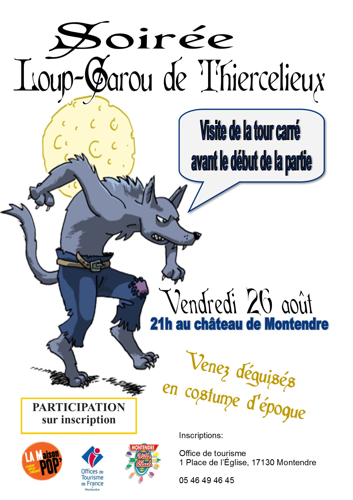 Soiree Loup garou deguisee : Jeu, concours a Strasbourg