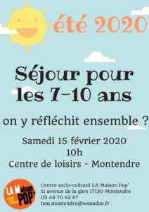 séjour 2020