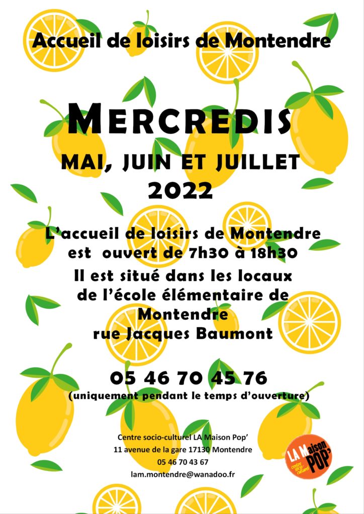 mercredis mai juin et juillet