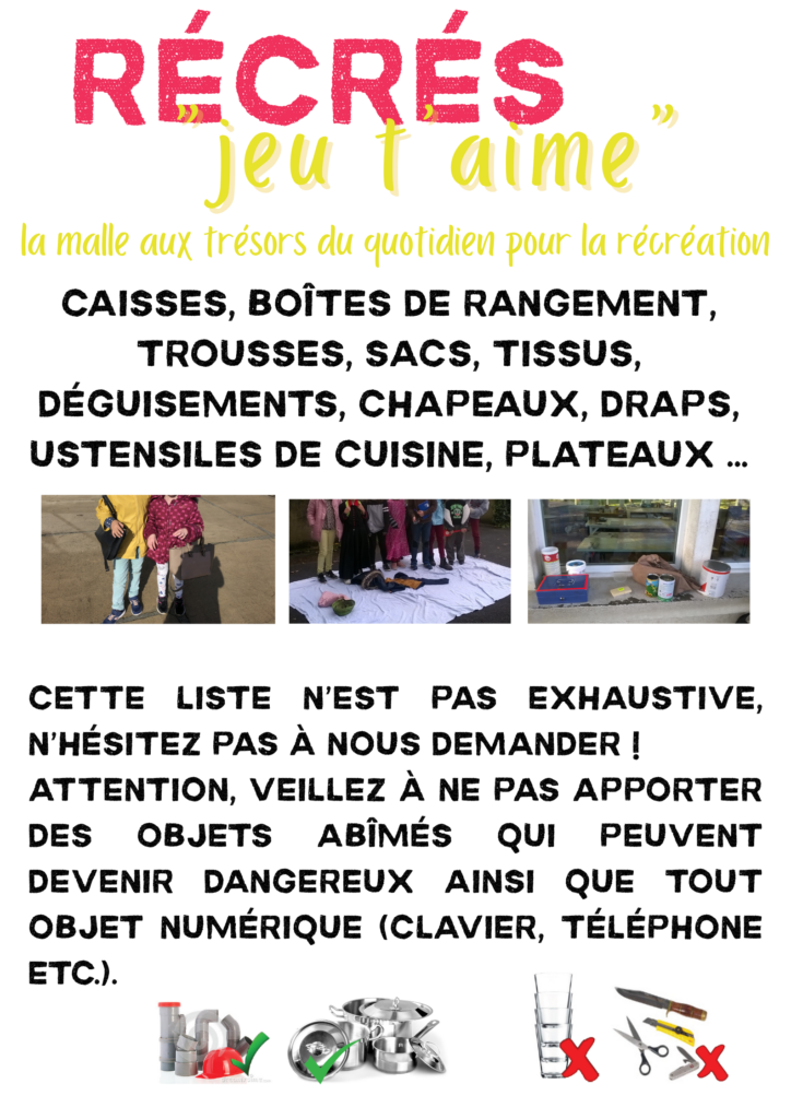 récrés "jeu t'aime"